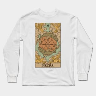 Pisces Tarot Card Long Sleeve T-Shirt